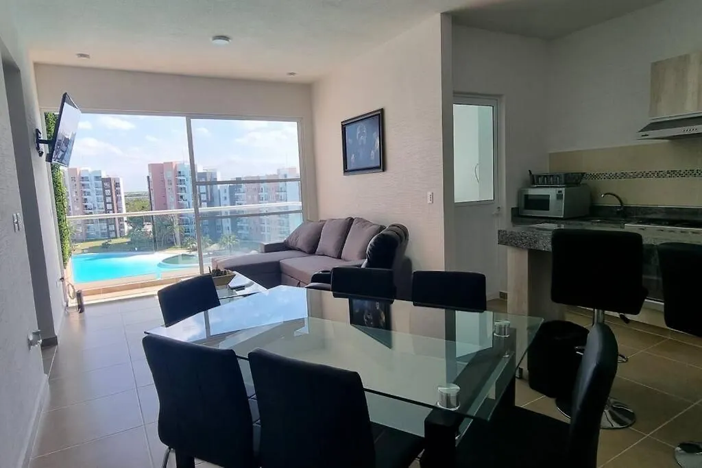 Departamento Con Laguna Artificial Cancun Apartment